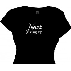 never giving up - survivor tee